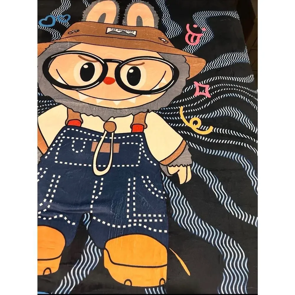 Labu buSuper Soft Cartoon Bunny Plush Throw Blanket for Kids & Adults 58 x 79 in